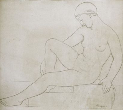 null Marcel GIMOND (1894-1961)


Nude study


Pencil.


Signed lower right.


H....