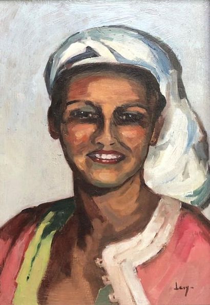 null F. SANS CASTANO (XXe siècle)
Portrait de femme à l'éventail
Huile sur toile,...