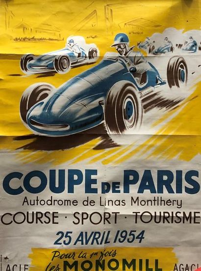 null Géo HAM (1900-1670) 
Coupe de Paris Montlhéry, 1954
Imprimerie Morax, Paris...