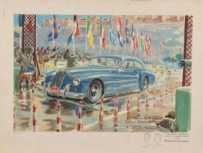 null GEO HAM (Georges Hamel 1900-1972)
Rallye de Monte Carlo, 1951
"Epreuve de démarrage-freinage,...