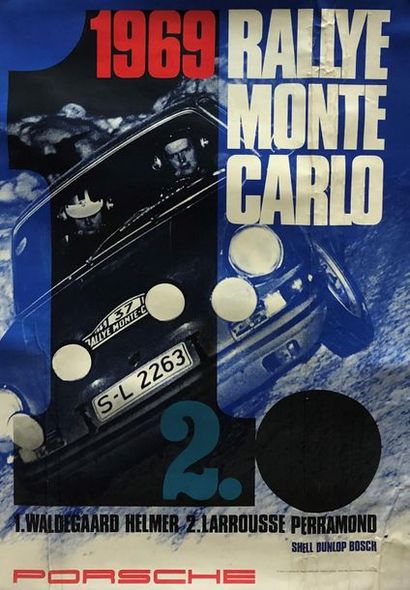 Rallye Monte Carlo, 1969 Porsche Printed...