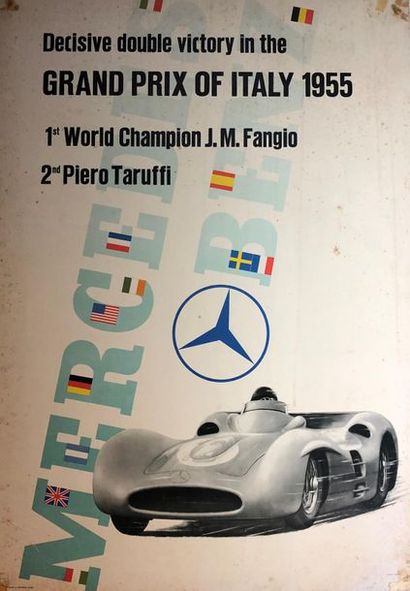 null Mercedes Benz, Grand Prix d'Italie, 1955
Champion du monde, Fangio, affiche...