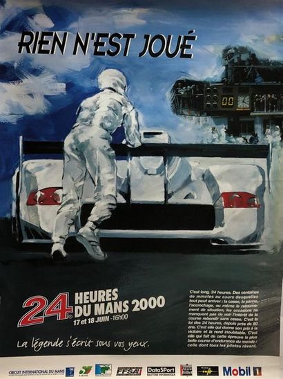 null Lot de cinq affiches 24 Heures du Mans, 2000
"Rien n'est joué"
Illustration...