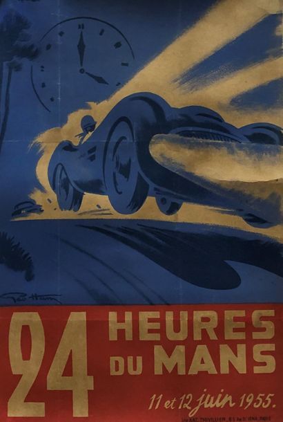  Géo HAM (1900-1972) 24 heures du Mans, 11 et 12 juin 1955 Imp ATT, Thivillier, 65...