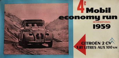 null 4e Mobil Economy Run international, 1959
Citroën 2 CV
Imprimé en France S.I.P...