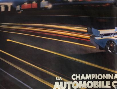 null Lot d'affiches :
- 24 Heures du Mans Gitanes Ford 1982 x3
233x314 cm en 4 parties...