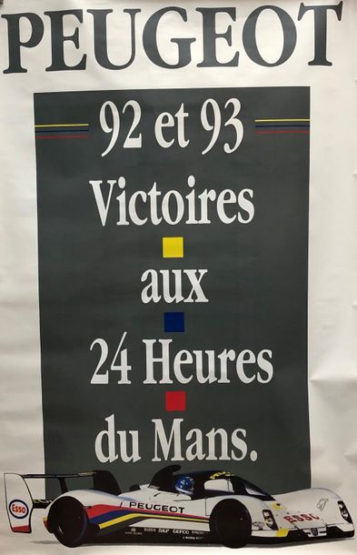 null Le Mans 1992/1993 Victoire Peugeot 905
On y joint une affiche de la 905