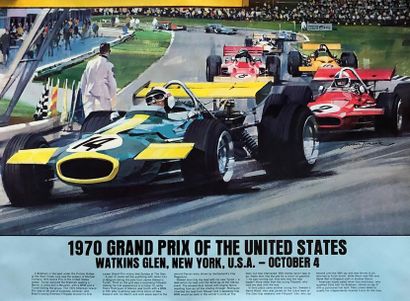 null Grand Prix USA WATKINS GLEN
Neuf affiches : 1969/1970/1971/1972/1973/1974/1975/1976/1977...