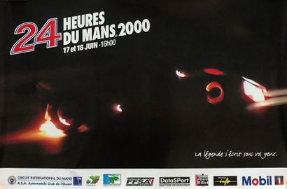 null Lot d'affichettes 24 Heures du Mans 
De 2000 à 2004
Environ 38x53 cm