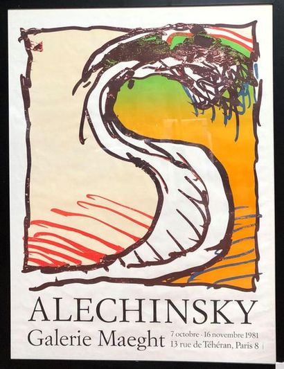 null Pierre ALECHINSKY (1927)
Affiche d'exposition à la Galerie Maeght du 7 octobre...