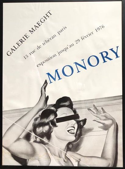 null Jacques MONORY (1924-2018)
Affiche d'exposition à la Galerie Maeght, 1976.
160...