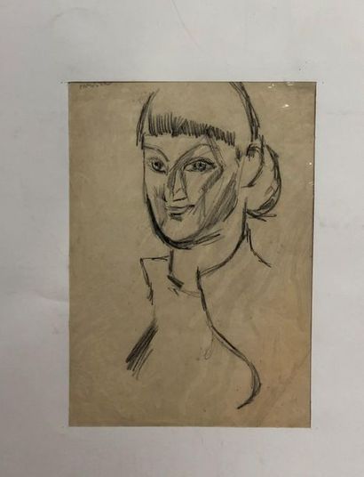 null Alexander RUTSCH (1916-1997)
Portraits 
Trois dessins signés.
65 x 49,5 cm et...