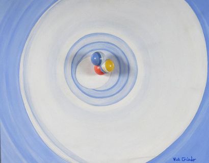 null +lot 244+Valentin CRIADO (1931-2010)
Sphères cosmiques N°7
Acrylique et boules...