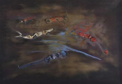 null Valentin CRIADO (1931-2010)
Painting I
Technique mixte et collage de tubes de...