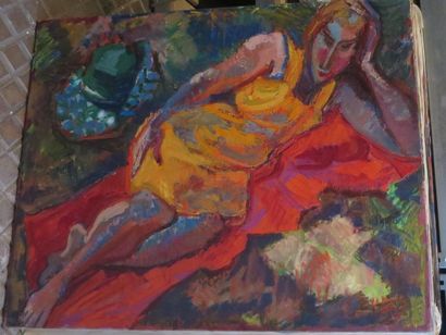 André BEAUCE (1911-1974)
Suzanne, robe jaune...