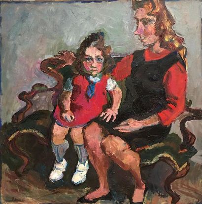 André BEAUCE (1911-1974)
Mère et sa fille...