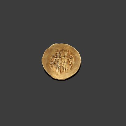 null ISAAC II Ange (1185-1295)

Hyperpère d’or. Constantinople. 3,75 g.

La Vierge...