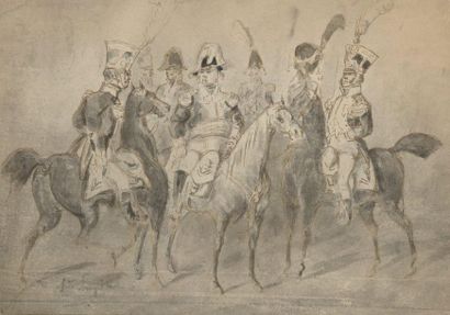 null Constantin GUYS (1802/05-1892)

The general and his staff

Ink wash, pen and...