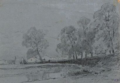 null LOT of two drawings:



- Eugène CICÉRI (Paris 1813-Bourron-Marlotte 1890)

Landscape...