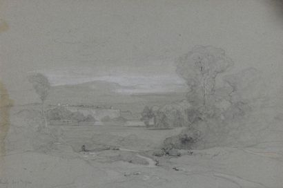 null LOT of two drawings:



- Eugène CICÉRI (Paris 1813-Bourron-Marlotte 1890)

Landscape...