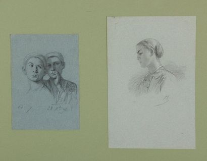 null Alexandre BIDA (Toulouse 1813-Buhl 1895)

Étude pour un portrait de deux jeunes...