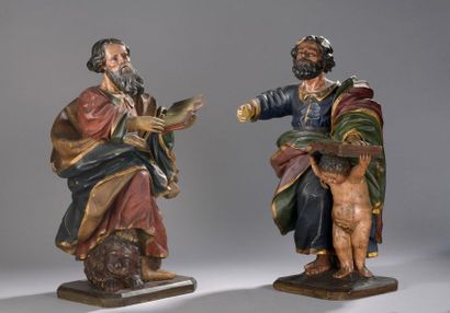 null 18th century FRENCH school

Two évangélistes : Saint Mark and Saint Matthew

Sculptures...