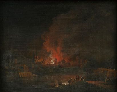 École HOLLANDAISE vers 1780

L’incendie d’une...