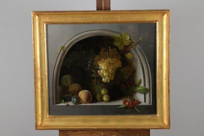 null Gabriel Germain JONCHERIE (c.1800-c.1850)

Nature morte aux fruits, 1840

Huile...