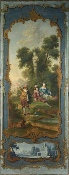 null FRENCH School circa 1900

Couples and musicians in a park

Seven canvases.

280...