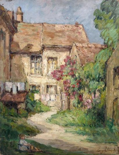 null Eugène CHIGOT (1860 - 1927)
Maison
Huile sur toile, signée en bas à droite
61...