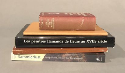 null Lot de livres : Les peintres flamands de fleurs au XVIIe siècle ; Europäische...