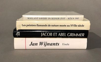  Lots de livres : monographies de Jacob et Abel Grimmer ; Jan Wijnants ; Roelant...