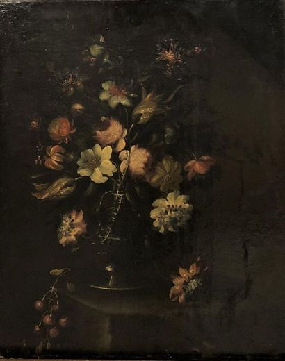 null ECOLE ITALIENNE DU XIXEME SIECLE
Bouquet de fleurs
Huile sur toile, rentoilée
66...