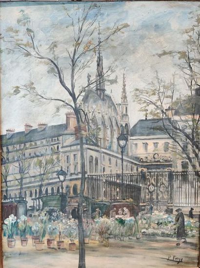 null Pierre FARGE (1878-1947)
Quai aux fleurs
Huile sur toile, signée en bas à droite
Accidents
61...