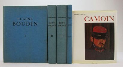 null Schmitt, Robert. - Eugène Boudin 1824-1898. Paris, l'auteur, 1973. 4 volumes...