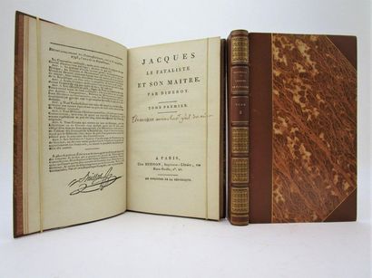 null Diderot, Denis. - Jacques le fataliste et son maître. Paris, Buisson, an V (1797)....