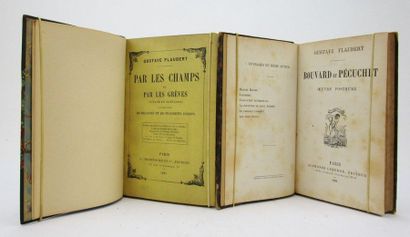 null Réunion de 2 ouvrages de Gustave Flaubert en éditions originales. 
1/ - Par...