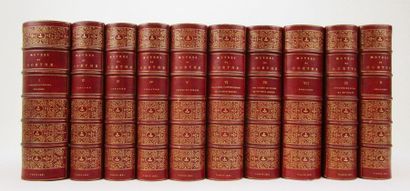 null Gœthe. - Œuvres. Paris, L. Hachette et Cie, 1861-1863. Complet en 10 forts volumes...
