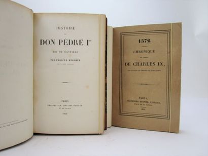 null Réunion de 2 œuvres de Prosper Mérimée :
1/ - Chronique du temps de Charles...