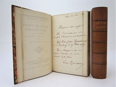 null Réunion de 2 ouvrages de Alfred de Vigny en éditions originales. 
1/ - Daphné...