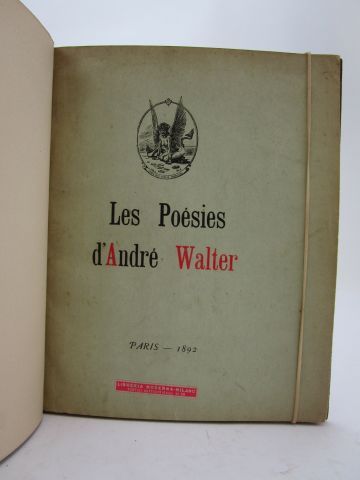 null Gide, André. - Les Poésies d'André Walter (œuvre posthume). Librairie de l'Art...