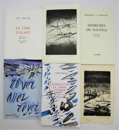 null Réunion de 3 ouvrages in-8 brochés, parus à Mortemart chez l'éditeur Rougerie...
