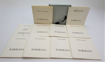 null Paulhan, Jean - Karskaya, Ida. - Karskaya. Alès, PAB, 1959. Plaquette composée...