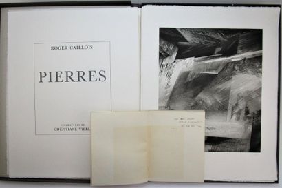 null Caillois, Roger - Vielle, Christiane. - Pierres. Paris, Gallimard, 1984. In-folio...