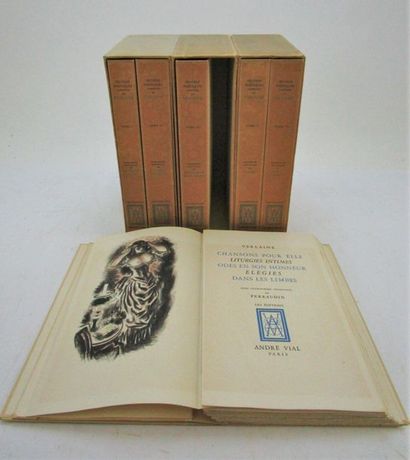 null Verlaine, Paul. - Œuvres poètiques complètes. Paris, A. Vial, 1948. 6 volumes...