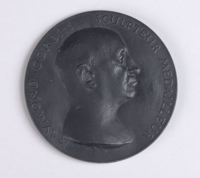 null Raymond MARTIN (1910-1992)


MEDAILLE DE RAYMOND CORBIN


Épreuve en bronze


Signé...