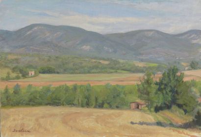 null Marcel DAMBOISE (1903-1992)


LUBERON FIELDS


Oil on panel


Signed (bottom...