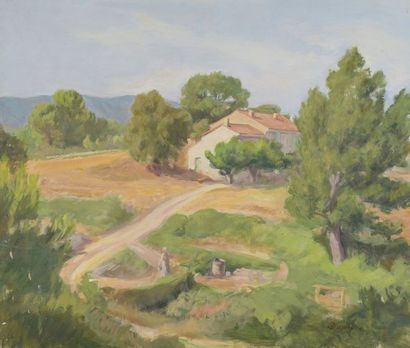 null Marcel DAMBOISE (1903-1992)


THE FARM ROAD (LUBERON)


Oil on panel


Signed...