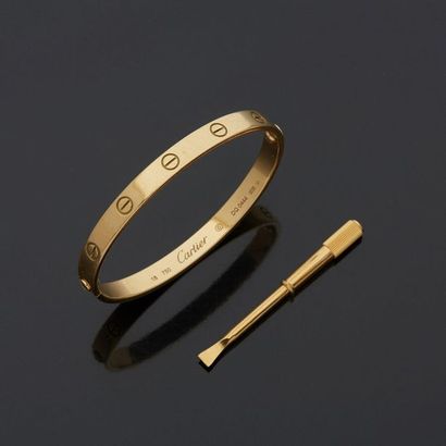 CARTIER 
LOVE bracelet in yellow gold, 18k...
