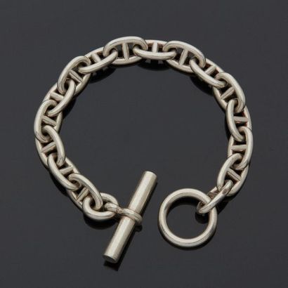 HERMÈS 
Silver Bracelet, 925‰, anchor chain...